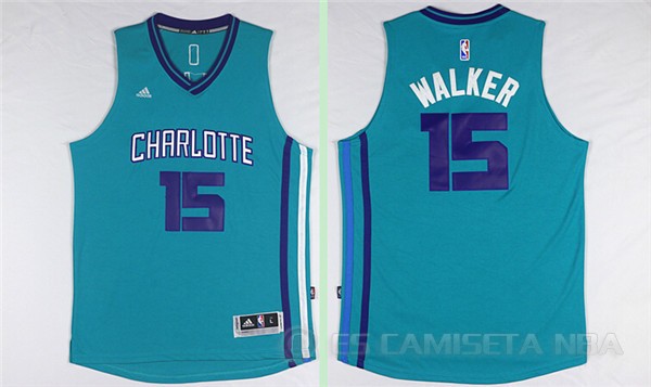 Camiseta Walker #15 Charlotte Hornets Verde - Haga un click en la imagen para cerrar